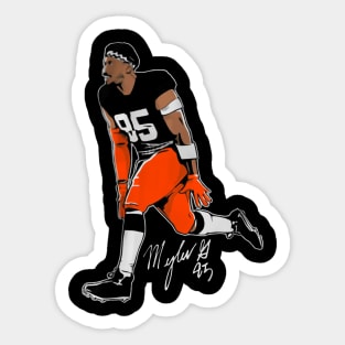 Myles Garrett Superstar Pose Sticker